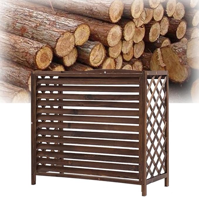 Weatherproof Outdoor Air Conditioner Cover Screen Fence for AC Units Protect Your AC from Elements 100x43x94cm