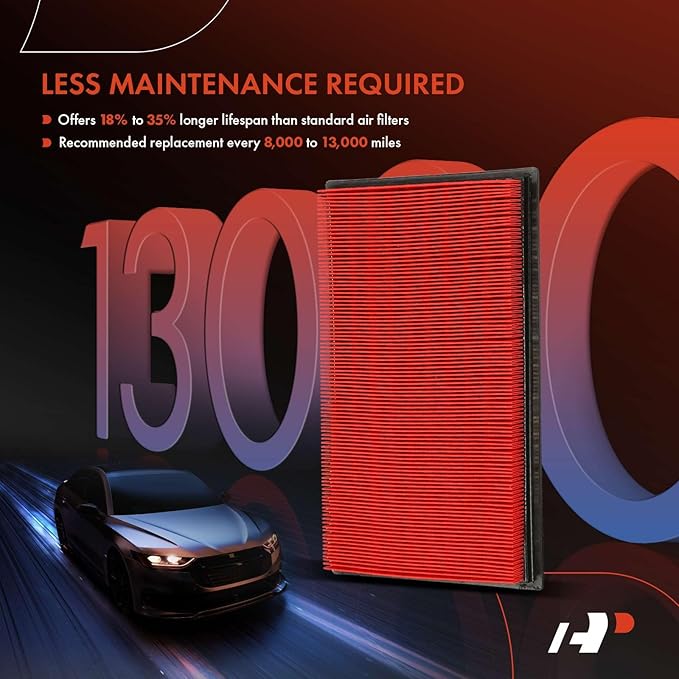 A-Premium High-performance, Pre-oiled Engine Air Filter Compatible with Infiniti, Nissan, Subaru, Saab - FX35, G35, QX4, 350Z, Altima, Maxima, Murano, Pathfinder, Sentra, Forester, Impreza, Legacy