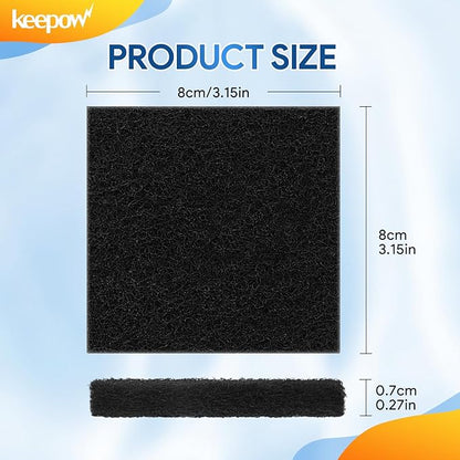 KEEPOW 12 Pack Trash Can Deodorizer Compatible with SIMPLI-Magic Garbage Bins with Built in Odor Filter Compartment, Charcoal Odor Absorber for EKO Trash Can and Compost Bin (Square)