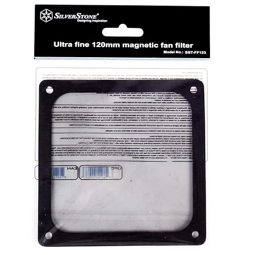 Silverstone Tek 120mm Ultra Fine Fan Filter with Magnet Cooling FF123B-USA-2Pack