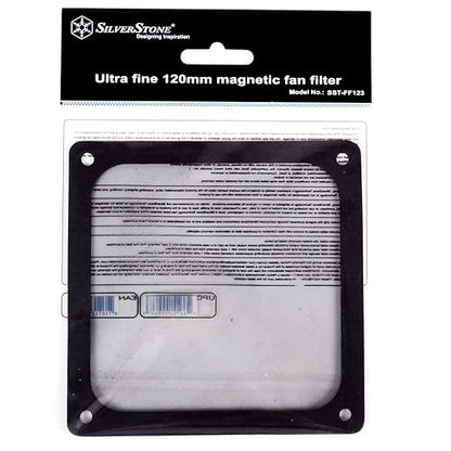 Silverstone Tek 120mm Ultra Fine Fan Filter with Magnet Cooling FF123B-USA-2Pack
