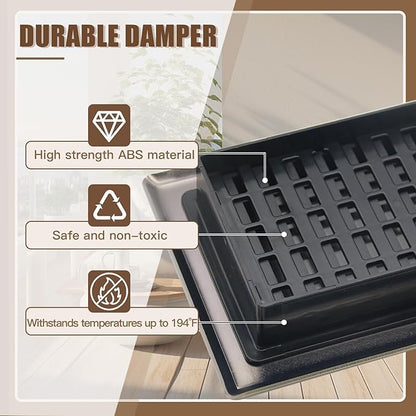 Floor Vents Register Ease Adjust 4X10 Inch Floor Air Vent Heavy Duty Walkable Steel Bronze Color Floor Register Vents Air Vent Cover for Home