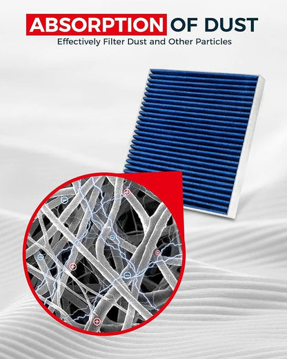 KAX Premium Cabin Air Filter, GCF023(CF12157) Cabin Filter Replacement for Camry, RAV4, Corolla, RX350, Prius, C-HR, ES350, Avalon, CX-9, ES300h, RX450h, highlander, Strong Adsorption Cabin Filter