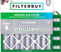 Filterbuy 13.25x13.25x4 Air Filter MERV 8 Essential Dust & Allergy Defense (5-Pack), Electrostatic Pleated HVAC AC Furnace Filters Replacement, Made in USA (Actual Size: 13.25 x 13.25 x 3.63)
