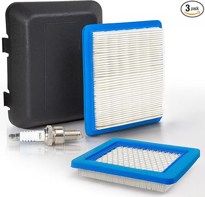 Compatible with Honda Lawn Mower Air Filter GCV160 GVC 190 Air Filter 17211-ZL8-023 17231-Z0L-050 Fit For Honda Mower GCV160 170 Cover For Fuel Pressure Parts Filters Push (Pack 4)