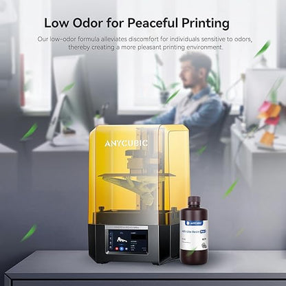 ANYCUBIC ABS-Like Resin Pro 2, 3D Printer Resin with Enhanced Strength and Toughness, High Precision and Minimal Shrinkage, Wide Compatibility for All LCD Resin 3D Printers (Grey+White, 2kg)