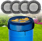 4 Pcs Rain Barrel Mesh Cover, 31.5 inch Water Collection Bucket Net with Adjustable Drawstring, Filter Screen for Outdoor Garden Rain Barrel Accessories, Prevent Fallen Leaves From Entering The Bucket