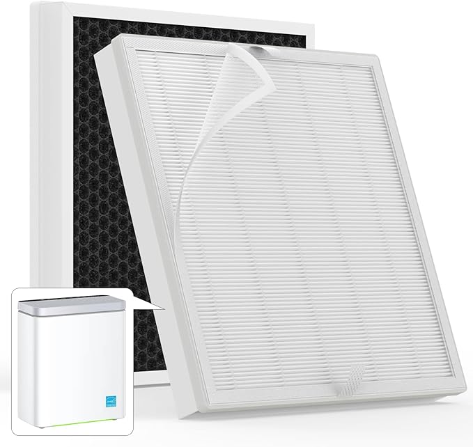 2-Pack H7124 H712C Replacement Filter Compatible with GoveeLife H7124 and Smart Air Purifiers, Part # H7124-RF and H712C-RF