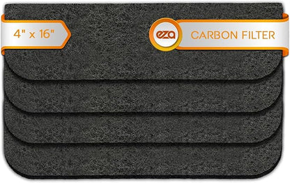RV Premium Charcoal Activated Carbon Fiber Air Conditioner Filter - Air Duct AC Carbon Filter Replacement for RV AC Vent (4 Pack, 4" x 16")