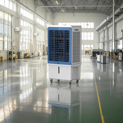 VEVOR Evaporative Air Cooler, 4129 CFM with 12.7 Gallon Water Tank Swamp Cooler, Portable Cooling Fan with Remote Control, 12H Timer, 4 Ice Boxes, Quiet Operation, 3 Wind Speeds for Outdoor Indoor Use
