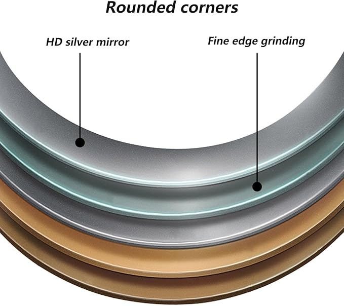 Irregular Bathroom Mirror with LED Lights, Wall Mounted Mirror with Touch Switch and Demister Pad, Drop Shape Decorative Mirror, 3 Colors Dimmable Lighting(A,29.5 * 39.4in/75 * 100cm)