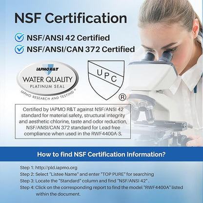 ICEPURE 4874960100 Refrigerator Water Filter Replacement for Blomberg Beko 4874960100 Water Filter, NSF/ANSI 42 certification, Reduces Chlorine Taste & Odor, 2PACK