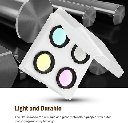 Astromania Deluxe Telescope LRGB 1.25 Inch Filter Set - Colour Filters for Use with Monochrome CCD Cameras - Give Stunning Astrophotographic Results