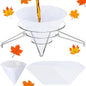 Tandefio 16 Pcs Maple Syrup Filter Set 1 Maple Syrup Filter 15 Cloth Filter Cones Deep Fryer Oil Filter Stand Non Woven Filter Cone Cooking Oil Filter for Maple Syrup Making and Oil