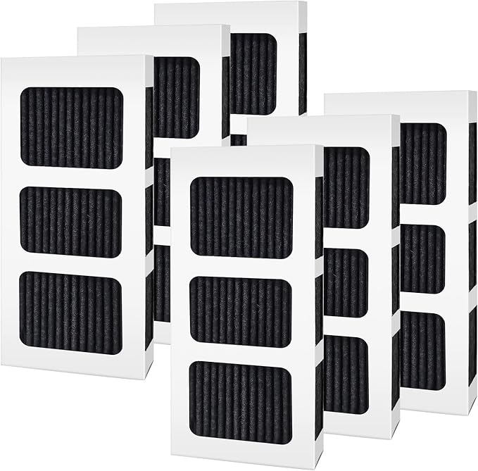 GLACIER FRESH Replacement for Frigidaire Refrigerator Air Filter, Compatible with PAULTRA2, Pureair Ultra 2, Pure Air Ultra 2, Pureair Ultra ii, Electrolux 242047805, 5303918847, EAP12364179(6 Pack)