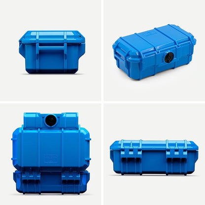 Evergreen 57 Waterproof Dry Box Protective Case with Pick & Pluck Foam - Travel Safe/Mil Spec/USA Made - for Cameras, Phones, Hiking, Boating, Water Sports, Action Cams (Blue)