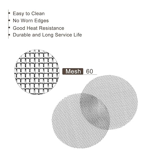 MECCANIXITY Pipe Screen Stainless Steel Screens, 1 Inch (25.4mm) Diameter for Pipe Filter, Pack of 100