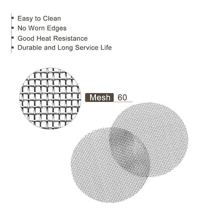 MECCANIXITY Pipe Screen Stainless Steel Screens, 1 Inch (25.4mm) Diameter for Pipe Filter, Pack of 100