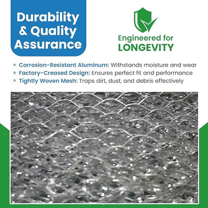 Filter Everything Washable Aluminum Air Filter – 24 x 36 x 1 7/8 – Permanent, Reusable HVAC Intake Filter – Heavy-Duty Expanded Aluminum Mesh – Pre-Filter for HEPA or Pleated Filters