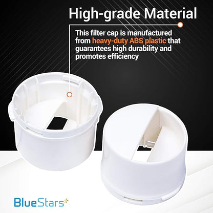 BlueStars WP2260518W 2260502W Refrigerator Water Filter Cap Replacement - Compatible with Whirlpool & Kenmore Refrigerators - Replaces 2260518W WP2260518WVP PS11739972