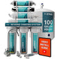 NU Aqua 7-Stage (12 Step Filtration) UV & Alkaline Under Sink Reverse Osmosis Water Filter System - 100 GPD RO Filtration & Remineralization - 100GPD Undersink - Home Kitchen Drinking Purifier