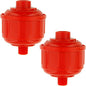 TCP Global 2-Pack Mini Spray Gun Filters with 1/4" Threads for Paint Sprayers and Air Tools - Inline Air/Water Filter