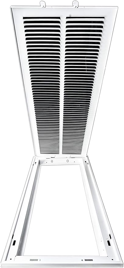 Venti Air 10" X 30" Steel Return Air Filter Grille - Removable Face/Door for 1 inch filters - HVAC Duct Cover Grill (2-3 Business Day Delivery) [Outer Dimension: 12.5"W X 32.5" H]