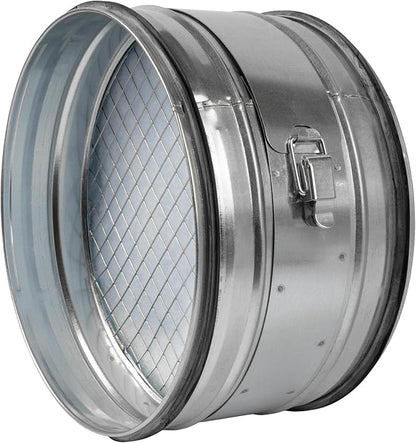 10" Inch Inline Round Duct Filter - G4 Class Filter with Mesh Screen - Dust Collection and Air Purification - Rigid or Flexible Vent Hose Filter