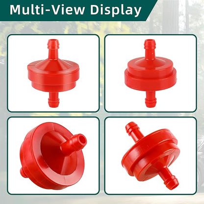 AUTOKAY Lawn Mower 1/4" Inline Gas Fuel Filter Compatible with 298090 298090S Toro 42-5240 56-6360 John Deere AM107314 LG298090 LG298090S PT4265 Pack of 10