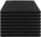Lubise 8 Pcs 0.5in Charcoal Filters Compatible with Van Ness Cat Litter Box, 4.5 x 6.5Inch Replacement Activated Carbon Premium Odor Filters for Pureness F6 Zeloite Air Filter, Black