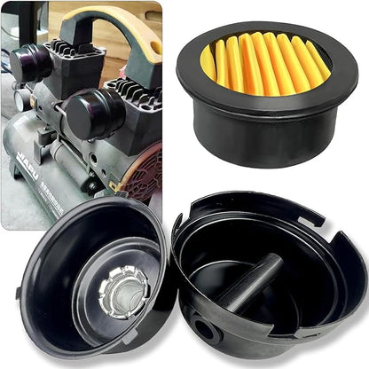 2 Pcs 1/2" Thread Air Compressor Silencer Filter, 20mm Metal Noise Muffler, Intake Filter Replacement for Generators, Blowers, Exhaust Ports, Air Compressor Parts