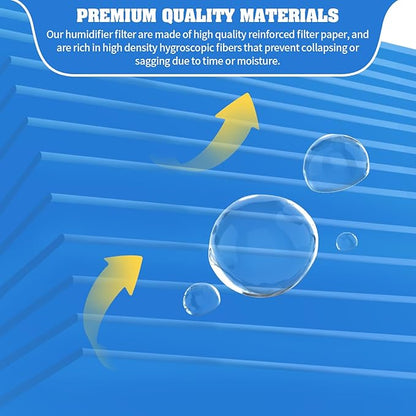 4-Pack Replacement Humidifier Filters Compatible with LEVOIT Superior 6000S Smart Evaporative Humidifier + 2-Pack Top Fill Humidifier Replacement Filters Compatible with LEVOIT Humidifiers