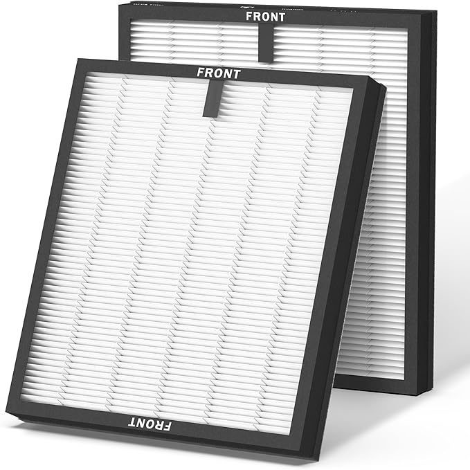 CHIVALZ 2 Pack HY4866 True HEPA Replacement Filters Compatible with MORENTO HY4866 Air Purifier, WESTHEY HY4866 Air Purifier and YIOU M1 Air Cleaner Purifier, Original Version