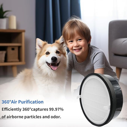2 Pack LV-H132 Replacement Filter Compatible with LEVOIT LV-H132 and LV-H132-RF Air Purifier, High-Efficiency 3-in-1 True H13 HEPA Activated Carbon Filter