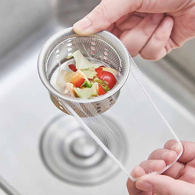 Disposable Sink Strainer Mesh Bags - Kitchen Accessories Sink Drain for Collecting Kitchen Food Waste Leftover Garbage (600)