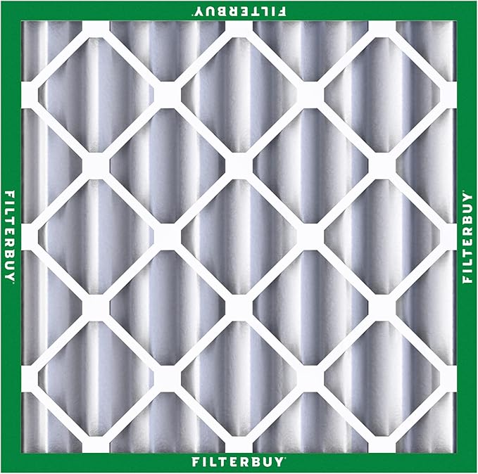Filterbuy 20x20x4 Air Filter MERV 8 Essential Dust & Allergy Defense (2-Pack), Electrostatic Pleated HVAC AC Furnace Filters Replacement, Made in USA (Actual Size: 19.50 x 19.50 x 3.63)