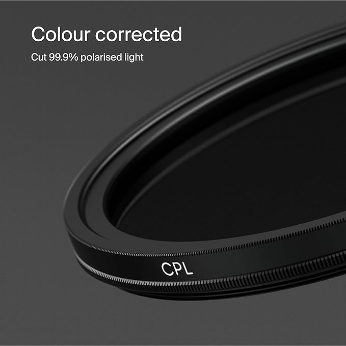 Urth 58mm Circular Polarizing (CPL) Lens Filter (Plus+) - 20-Layer Nano-Coated, Slim Design for Camera Lens Polarization