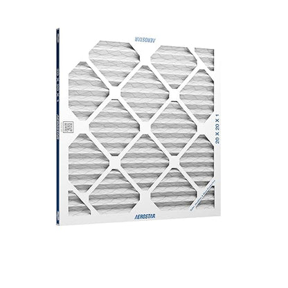 Aerostar 20x20x1 MERV 8 Air Filter, 6 Count, ACTUAL SIZE (19.75 x 19.75 x 0.75), HVAC, Air Conditioning & Furnace Filter Captures Dust, Lint & Pollen (MPR 600 / FPR 5), Made in USA