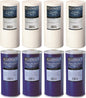 Bluonics Sediment & GAC Carbon Replacement Water Filters 8pcs 4.5" x 10