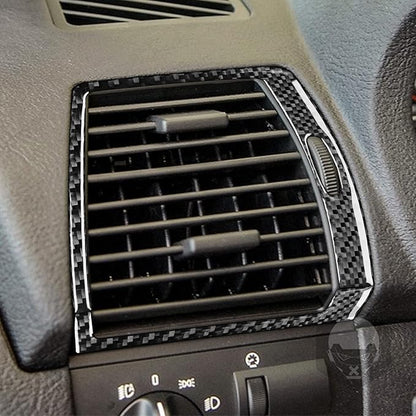 Carbon Fiber Interior Full Compatible with BMW X5 Dashboard air Conditioning Vents 6 pcs.-1