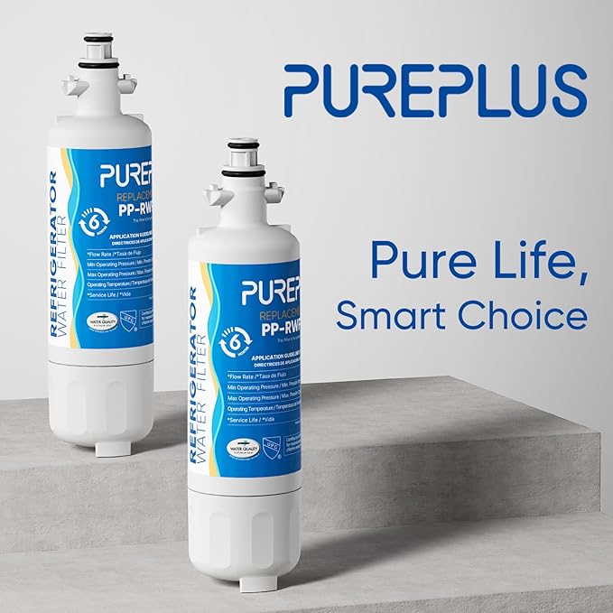 PUREPLUS 469690 LT700P Replacement for LG Kenmore Elite 9690, ADQ36006102, ADQ36006101, LFXS30766S, LFX28968ST, LFX31925ST, LFX31945ST, RWF1052, LT120F, Refrigerator Water and Air Filter Combo, 3Pack