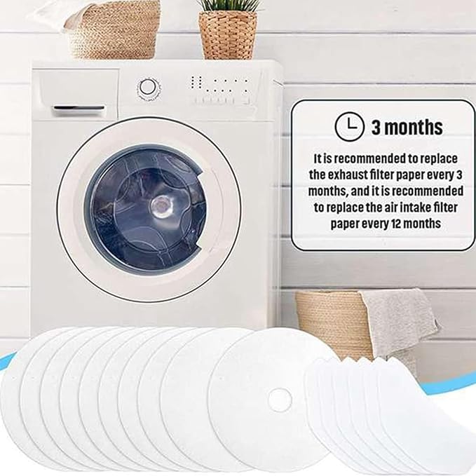 REDYY 20 Pieces Cloth Portable Dryer Exhaust Filters Set Universal Dryer Lint