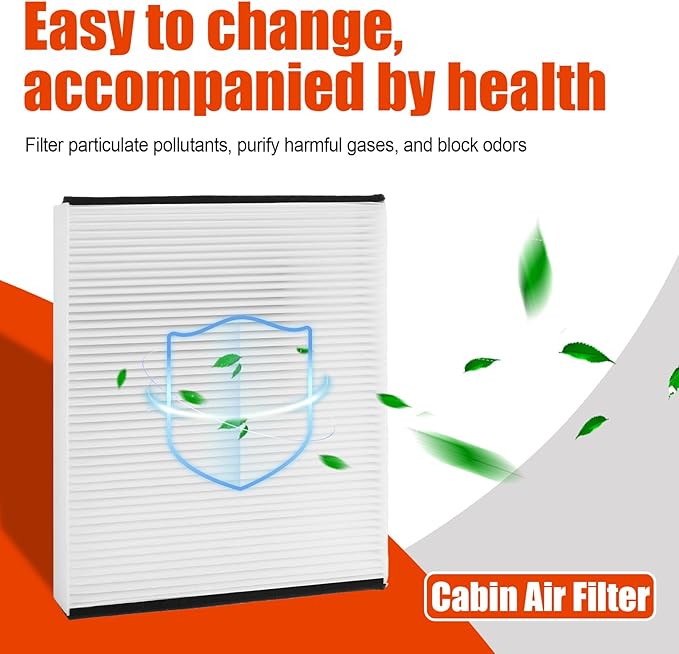 Cabin Air Filter CV6Z-19N619-A Compatible with Fits Ford C-Max 2013-2018 Escape 2013-2019 Lincoln MKC 2015-2020 - CV6Z-19N619-A Focus 2012-2018 Transit Connect 2014-2023 GT 2017-2022
