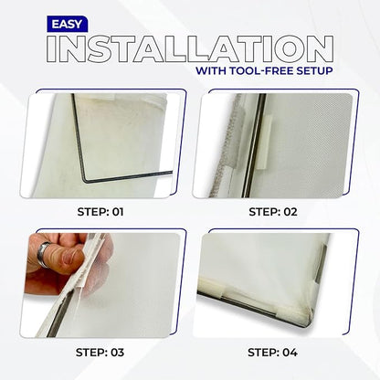 Dexter Lint Screen Replacement – Durable Frameless Dryer Lint Filters for Commercial & Residential Use (9822-010-000) - 26 7/8" X 24" (Pack of 3)