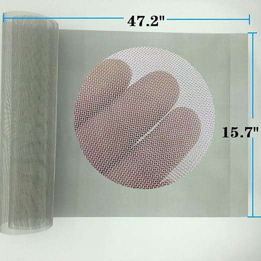 Stainless Steel Mesh Screen #40Mesh -Size:15.7"x47.2"(40x120cm) SS304 Wire Mesh Screen, for Vent,Cage,Garden, Window Screen, Filter Mesh