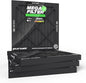 PuroAir MegaFilter - 12x12x1 Air Filter MERV 13 Activated CarbonTech Defense - Heavy Duty 3 Layer Furnace Filters Allergens, Pollen, Dust, Pet Dander, Smoke, Odors - HVAC Air Filter 12x12x1 (4-Pack)