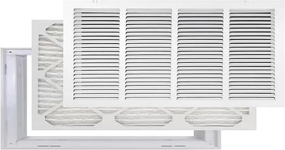 Venti Air 24" X 12" Steel Return Air Filter Grille with MERV 11 Filter Pre-Installed - Removable Face/Door for 1 inch Filters - HVAC Duct Cover Grill [Outer Dimension: 26.5"W X 14.5" H]