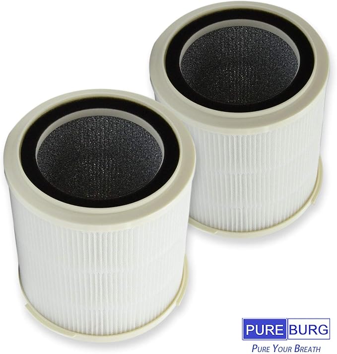 PUREBURG Replacement Filter Compatible with OdorStop OSAP4 OSAP5 OSAP5FIL OSAP5BW1 Air Purifiers,2-Pack H13 HEPA 4-Stage Filtration Activated carbon Air Clean Dust VOCs Odor