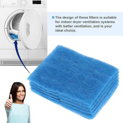 Dryer Filter Replacement Part - Compatible with Better Vent Indoor Dryer Vent (Pack of 12)