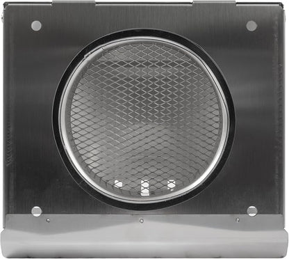 Vent Systems 4" Inch Air Supply Vent Cover with Rubber Gasket - Stainless Steel - Robust Weatherproof Outdoor Air Intake Box - Duct or Surface Mounting - Rain and Snow Protection